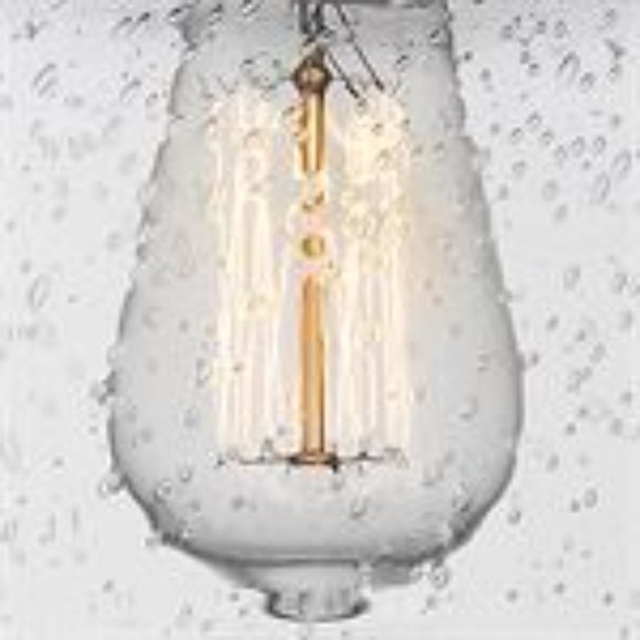 Innovations Light Small Bell‎ Mini Pendant in Matte Black/Seedy 201C-BK-G54 - Picture 4 of 5